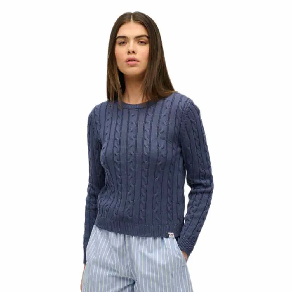 Свитер Superdry Essentials Slim Cable, синий
Свитер Superdry Essentials Slim Cable, синий