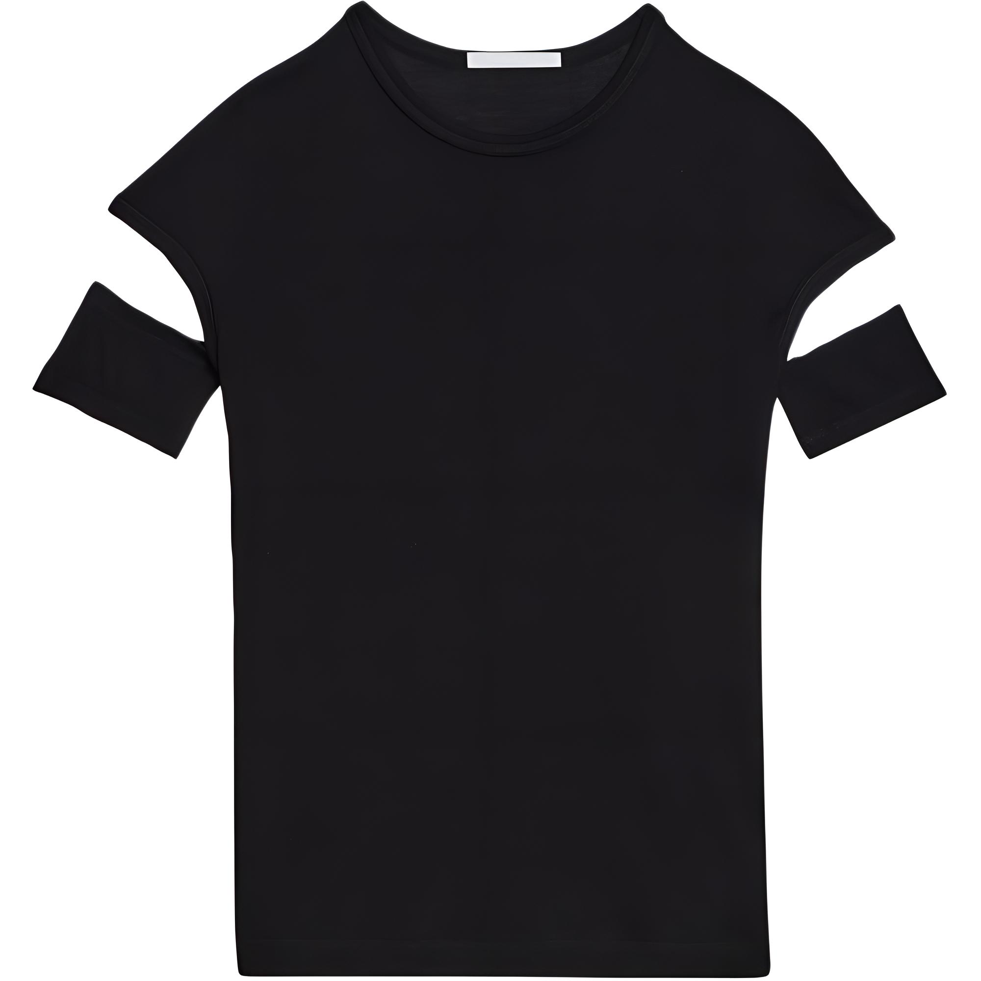 Рваная укороченная футболка Helmut Lang, черный
Рваная укороченная футболка Helmut Lang, черный