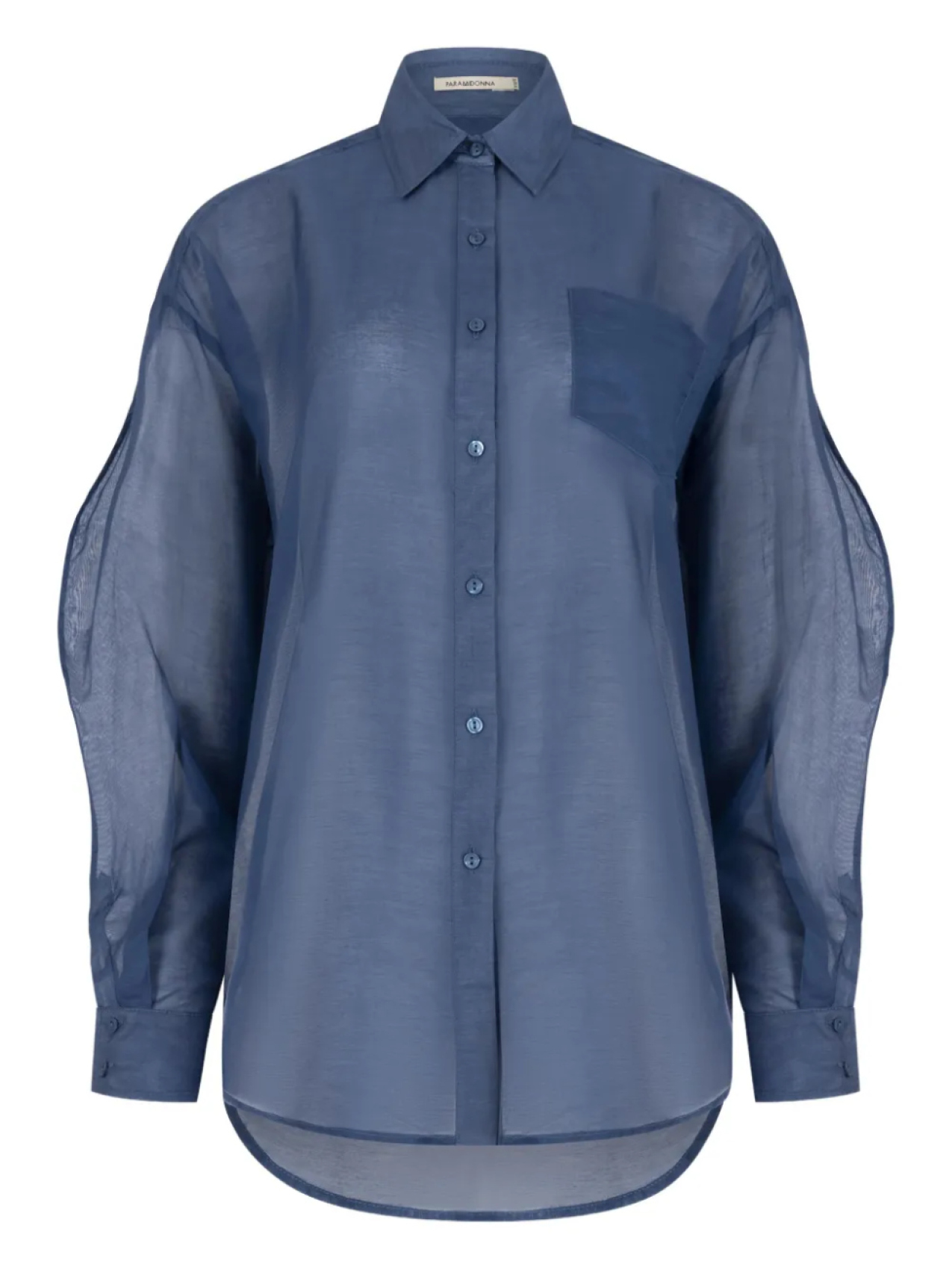 Прозрачная рубашка цвета нефрита PARAMIDONNA, синий
Прозрачная рубашка цвета нефрита PARAMIDONNA, синий