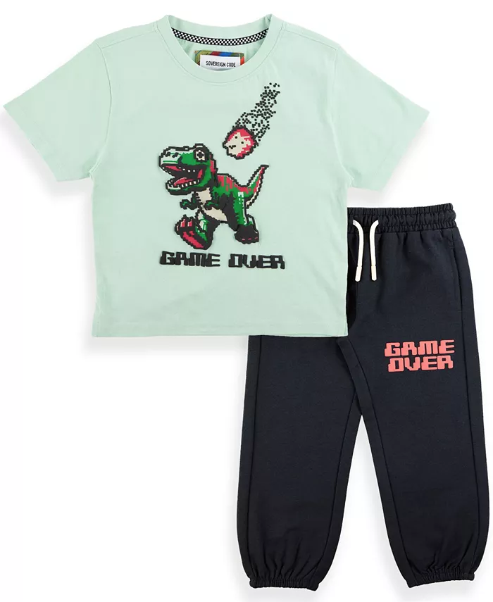 Детский комплект для мальчиков: футболка с принтом и джоггеры Sovereign Code, мультиколор
Детский комплект для мальчиков: футболка с принтом и джоггеры Sovereign Code, мультиколор