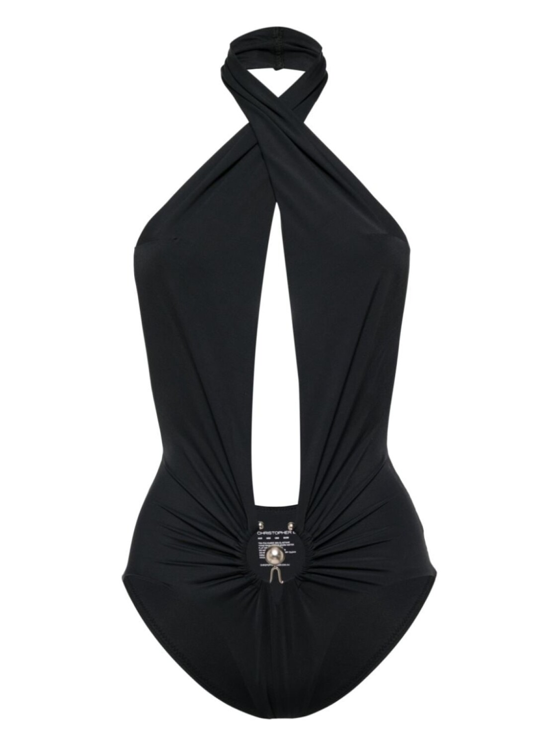 Купальник Orbit с вырезом халтер Christopher Esber, черный
Купальник Orbit с вырезом халтер Christopher Esber, черный