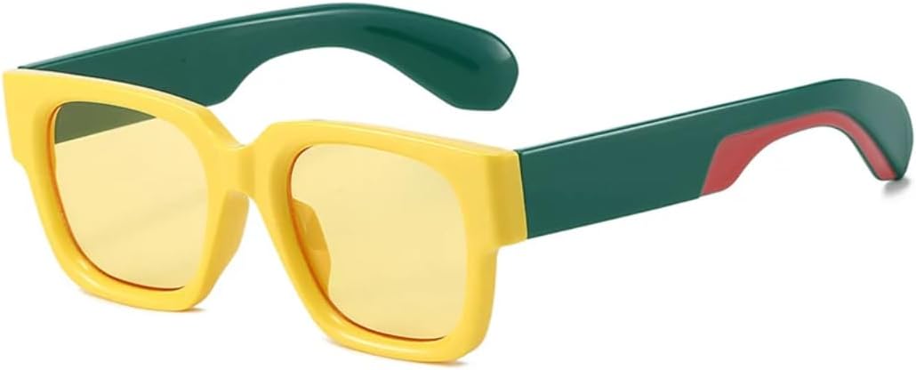 Квадратные солнцезащитные очки для женщин, модные солнцезащитные очки с защитой от УФ-излучения UV400, роскошные солнцезащитные очки с градиентным переходом цвета для мужчин TVTBBVV, Yellow
Квадратные солнцезащитные очки для женщин, модные солнцезащитные очки с защитой от УФ-излучения UV400, роскошные солнцезащитные очки с градиентным переходом цвета для мужчин TVTBBVV, Yellow