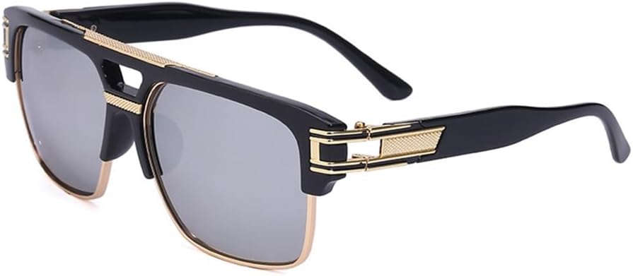 Модные мужские солнцезащитные очки с крупной оправой, зеркальными градиентными линзами, прозрачными металлическими линзами, защитой от синего света и УФ-излучения UV400 KTUCN, Hd4
Модные мужские солнцезащитные очки с крупной оправой, зеркальными градиентными линзами, прозрачными металлическими линзами, защитой от синего света и УФ-излучения UV400 KTUCN, Hd4