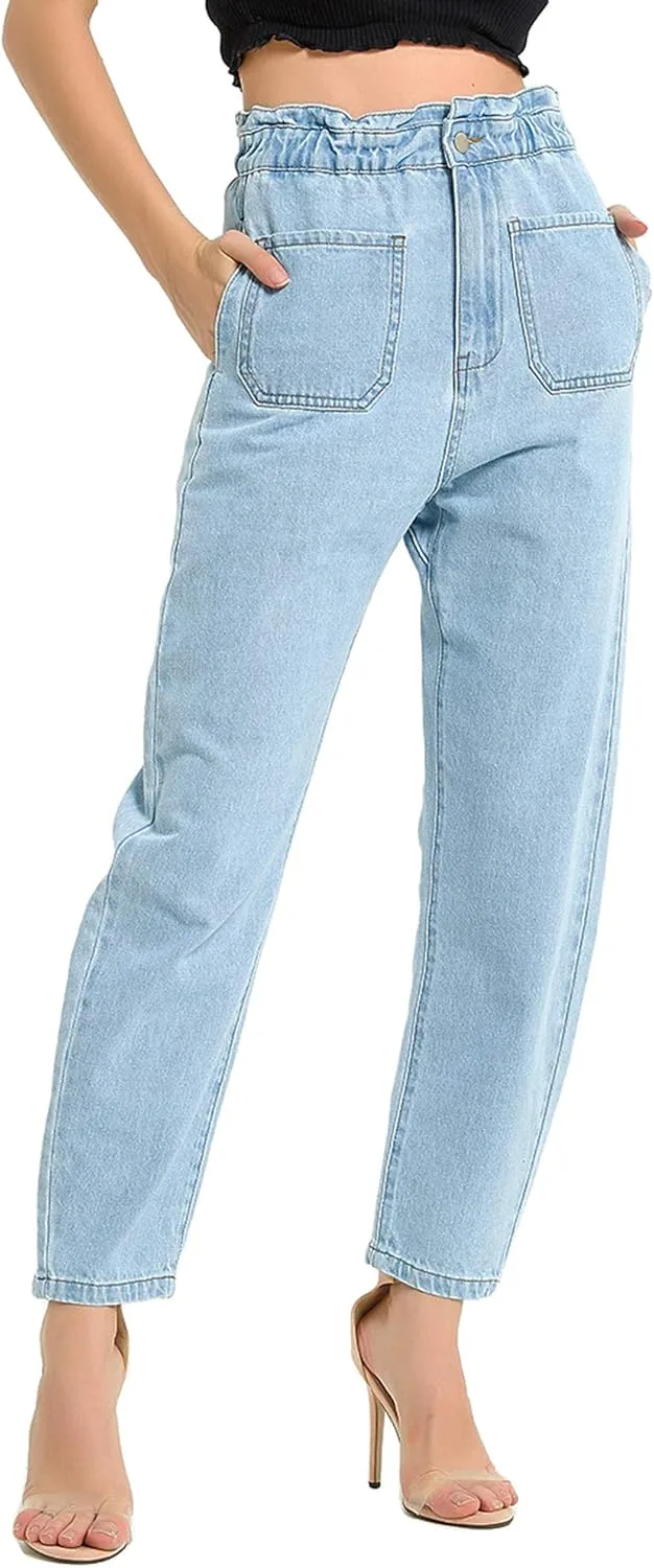 GGUHHU Женские повседневные джинсы Harem с высокой талией и свободным кроем
GGUHHU Женские повседневные джинсы Harem с высокой талией и свободным кроем