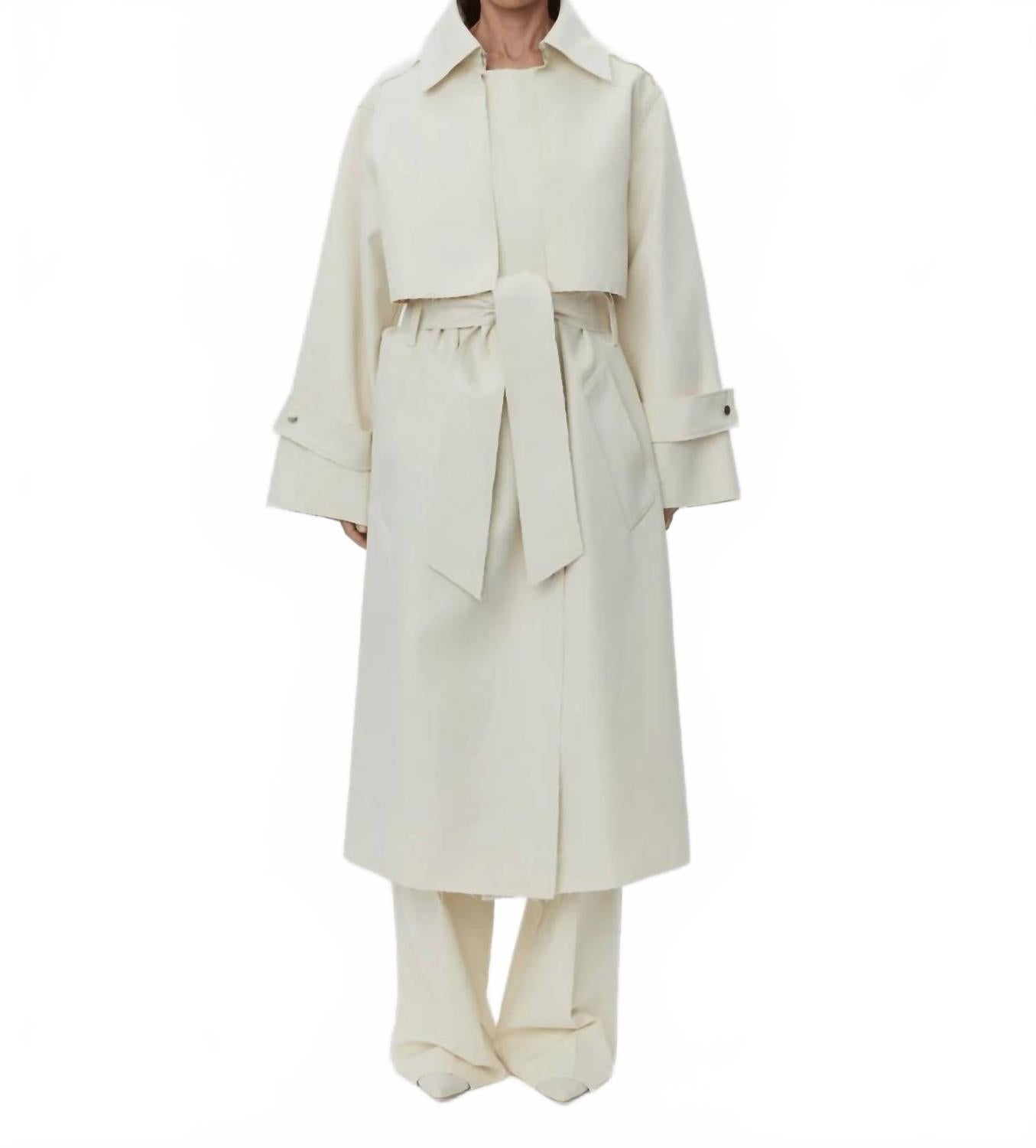 Chapin 3-частное блестящее тренч-пальто в кремовом цвете DAY Birger
Chapin 3-частное блестящее тренч-пальто в кремовом цвете DAY Birger