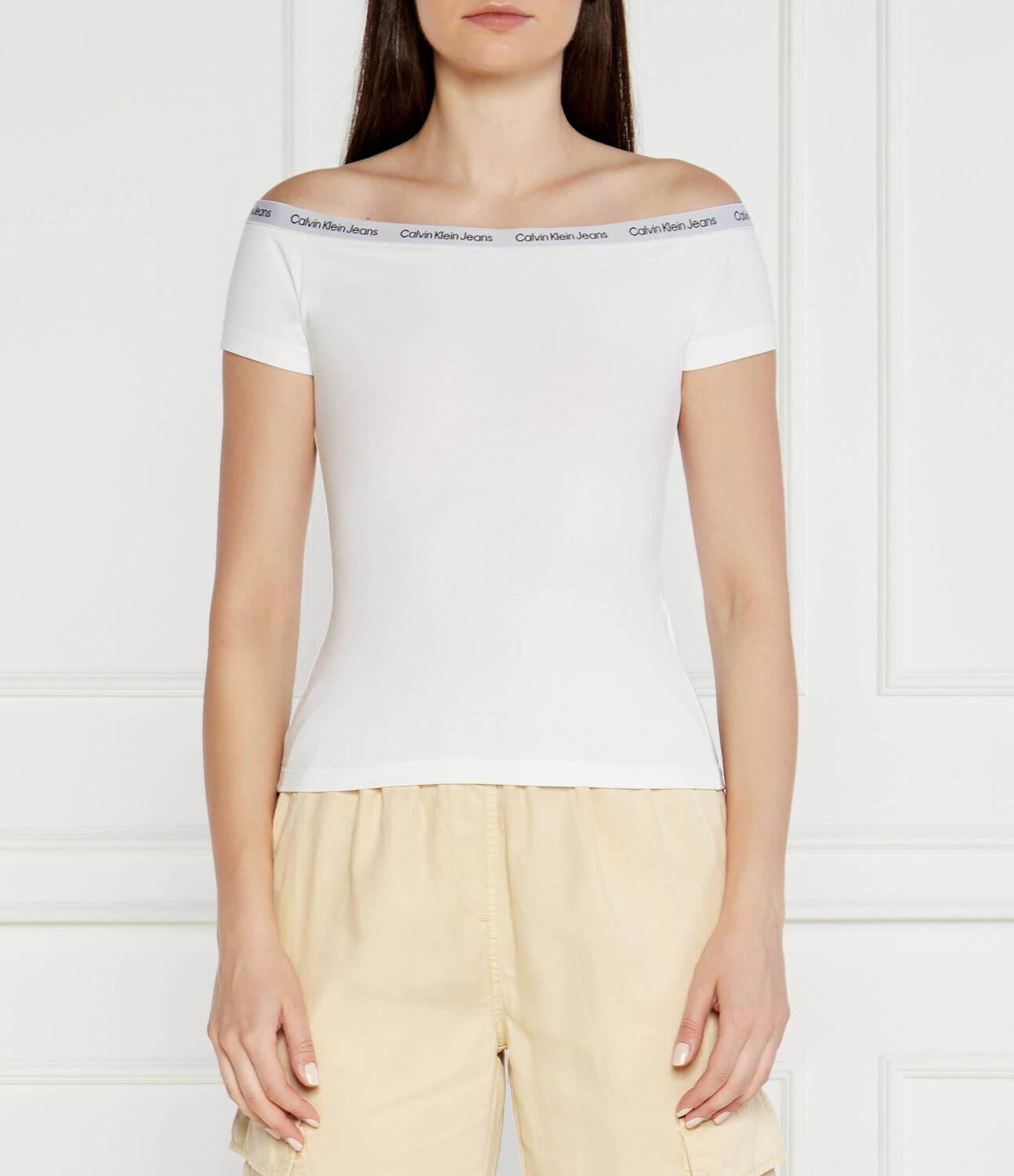 Блуза CALVIN KLEIN JEANS Slim Fit, белый
Блуза CALVIN KLEIN JEANS Slim Fit, белый