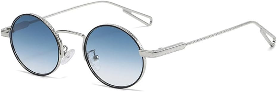 Ретро металлические овальные солнцезащитные очки для женщин, градиентные линзы, защита от УФ-излучения UV400, панк-солнцезащитные очки для мужчин LANGSER, Silver Blue Gradient
Ретро металлические овальные солнцезащитные очки для женщин, градиентные линзы, защита от УФ-излучения UV400, панк-солнцезащитные очки для мужчин LANGSER, Silver Blue Gradient