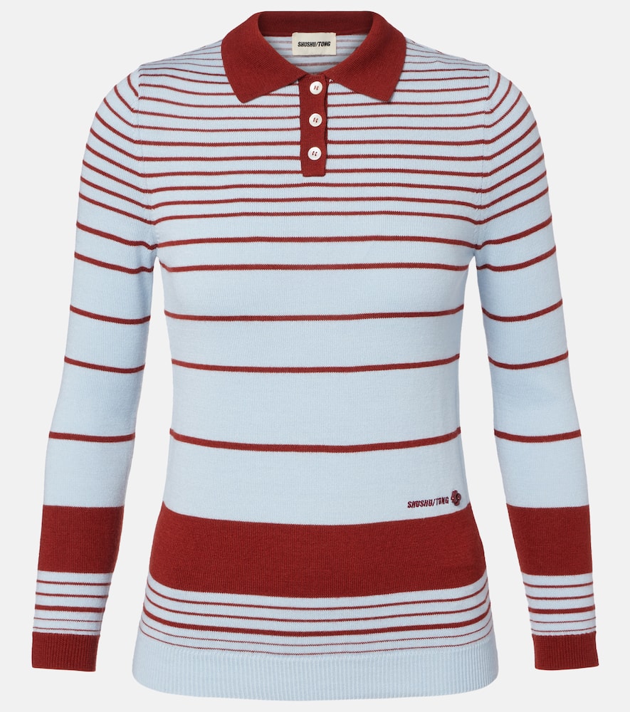 Полосатый свитер-поло Shushu/Tong, Blue Stripe
Полосатый свитер-поло Shushu/Tong, Blue Stripe