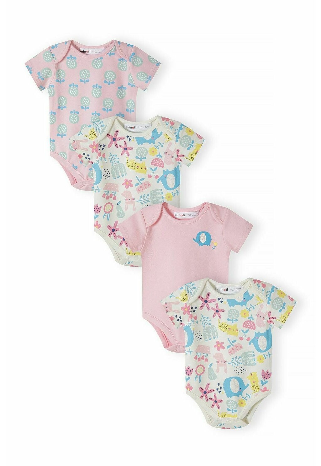 Боди 4 PACK MINOTI, цвет pink white off 
Боди 4 PACK MINOTI, цвет pink white off