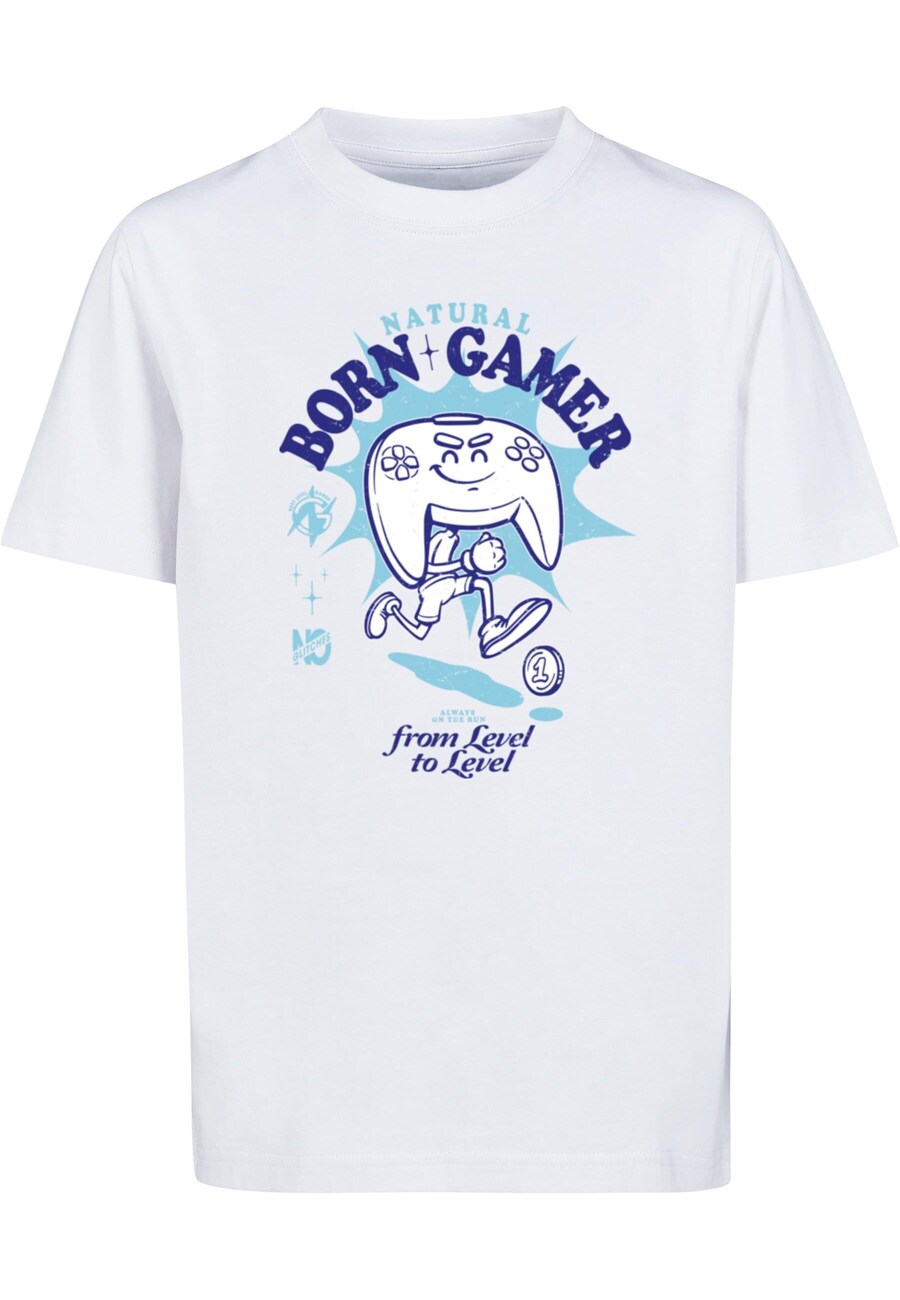 Рубашка Mister Tee Natural Born Gamer, белый 
Рубашка Mister Tee Natural Born Gamer, белый