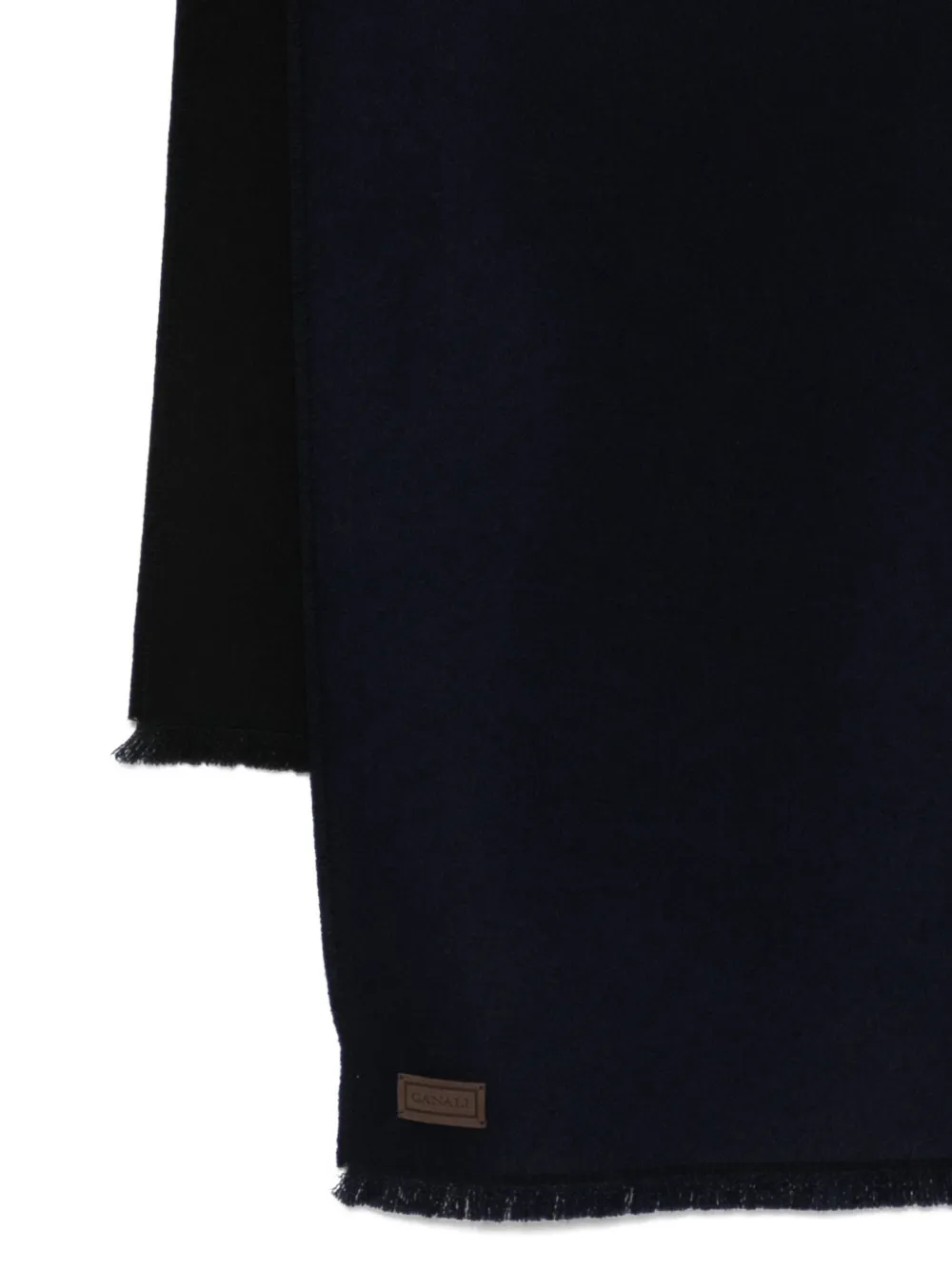 Шарф с бахромой Canali, синий
Шарф с бахромой Canali, синий