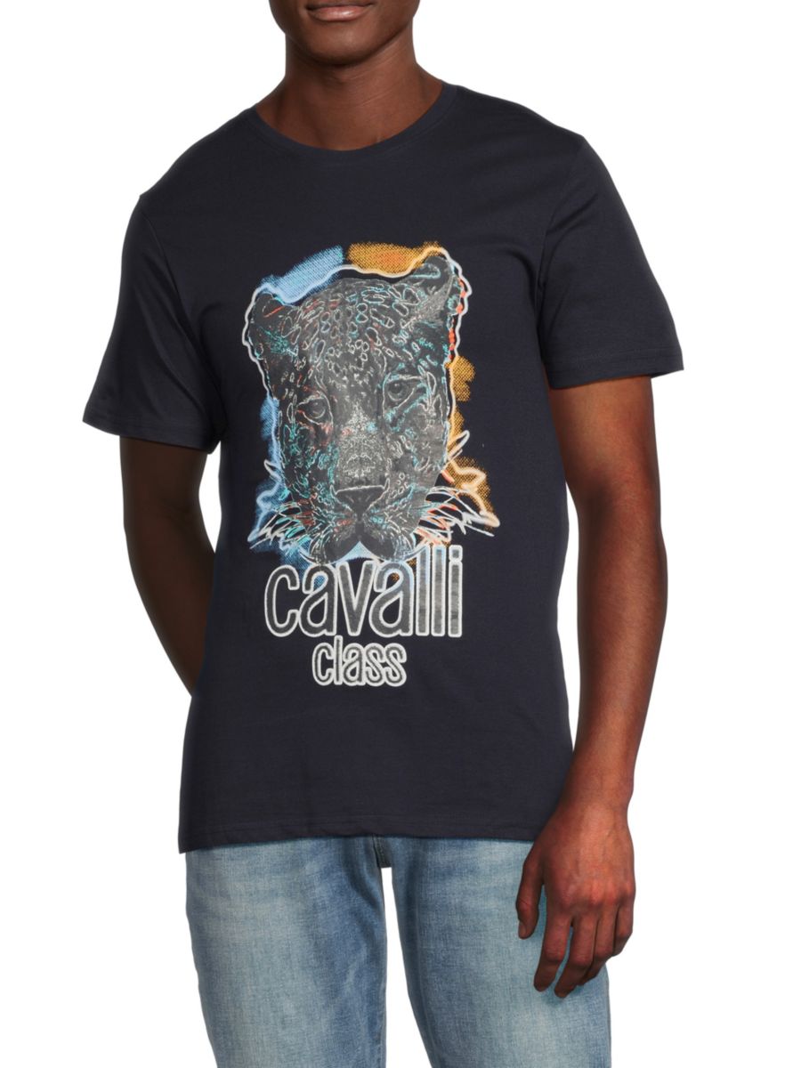 Футболка с графическим логотипом Cavalli Class by Roberto Cavalli, темно-синий
Футболка с графическим логотипом Cavalli Class by Roberto Cavalli, темно-синий