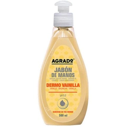 Жидкое мыло для рук ваниль 500мл, Agrado
Жидкое мыло для рук ваниль 500мл, Agrado
