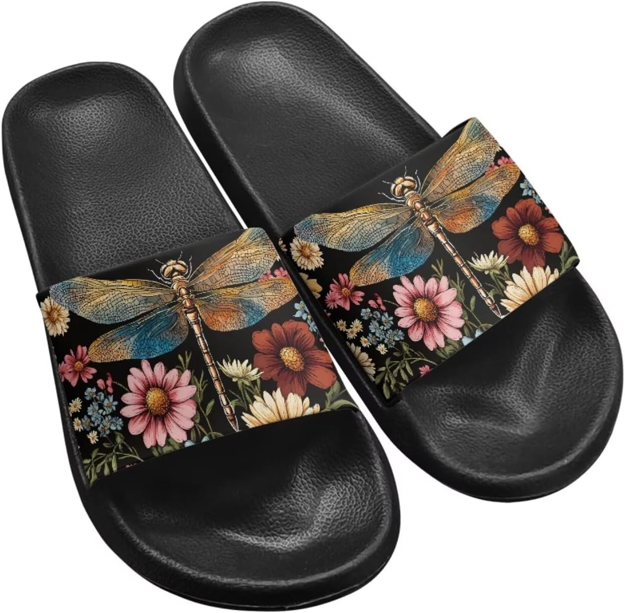 Женские шлепанцы Jeiento с открытым носком, сандалии-бабочки, нескользящая резиновая подошва, для душа, ванной, пляжа, бассейна, Cottagecore Hippie Flower Dragonfly
Женские шлепанцы Jeiento с открытым носком, сандалии-бабочки, нескользящая резиновая подошва, для душа, ванной, пляжа, бассейна, Cottagecore Hippie Flower Dragonfly