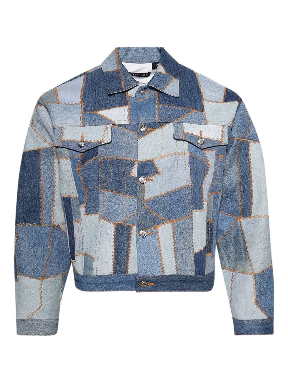 Джинсовая куртка в технике пэчворк EARTHLING VIP, синий
Джинсовая куртка в технике пэчворк EARTHLING VIP, синий