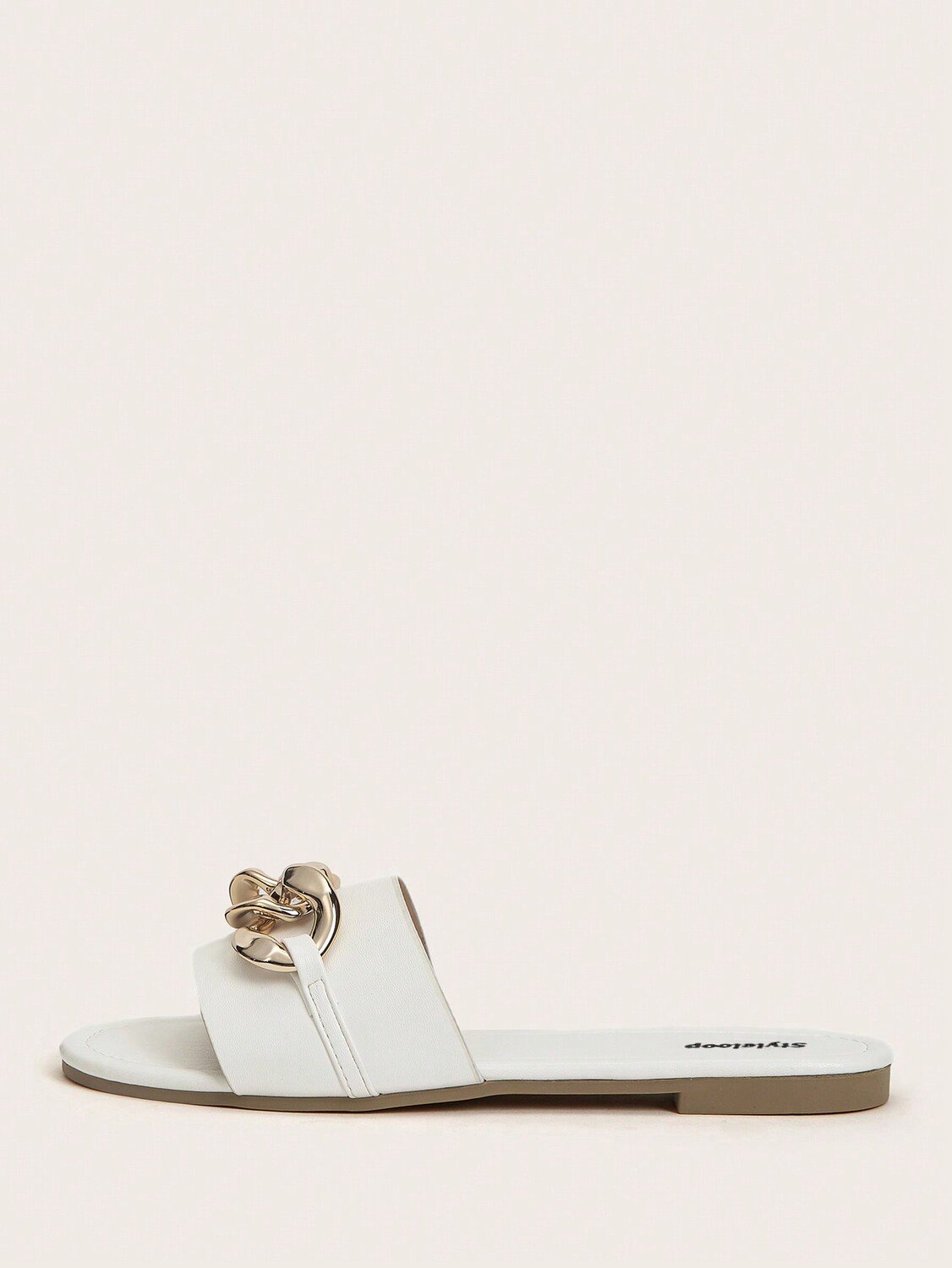 Красивые Женские сандалии на плоской подошве, сандалии с открытым носком и цепочками, однотонная искусственная кожа Подходит для возвращения в школу Styleloop, белый
Красивые Женские сандалии на плоской подошве, сандалии с открытым носком и цепочками, однотонная искусственная кожа Подходит для возвращения в школу Styleloop, белый