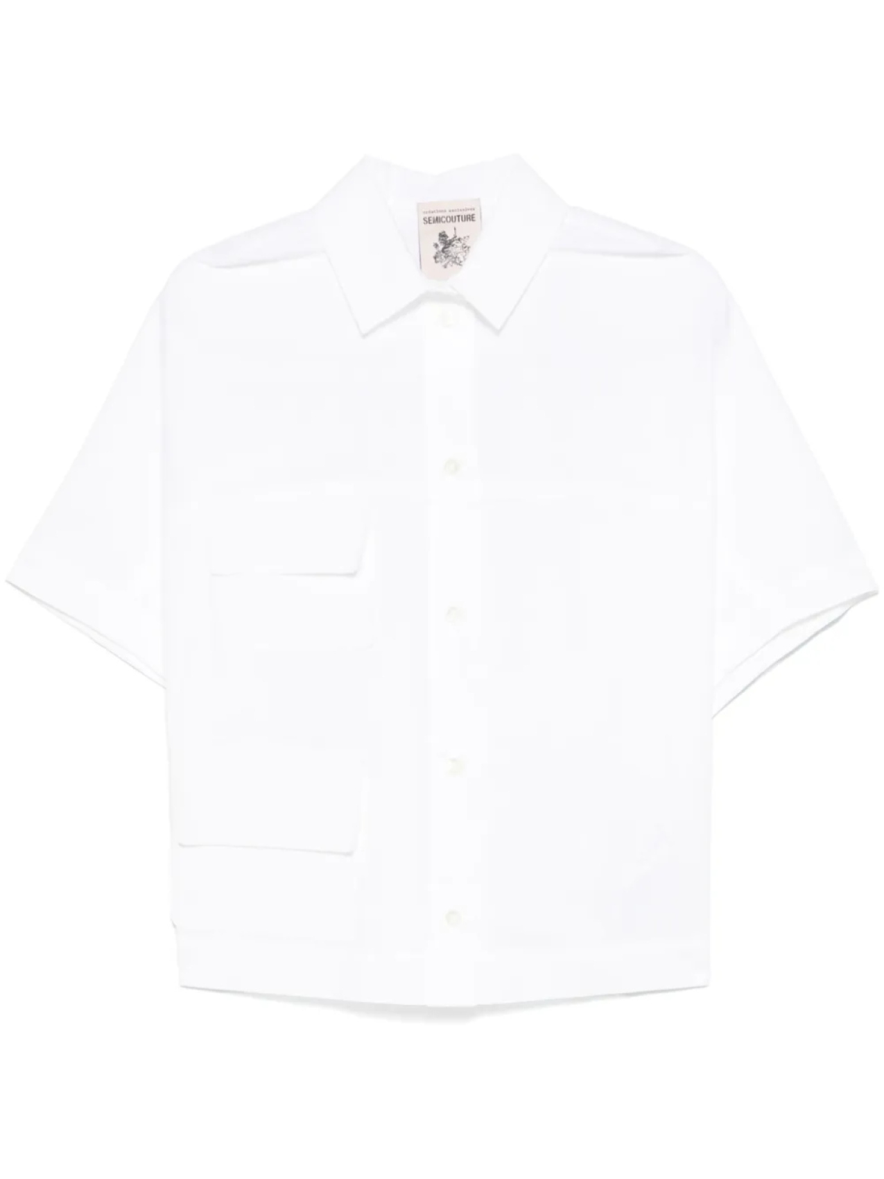 Поплиновая рубашка Semicouture, белый
Поплиновая рубашка Semicouture, белый