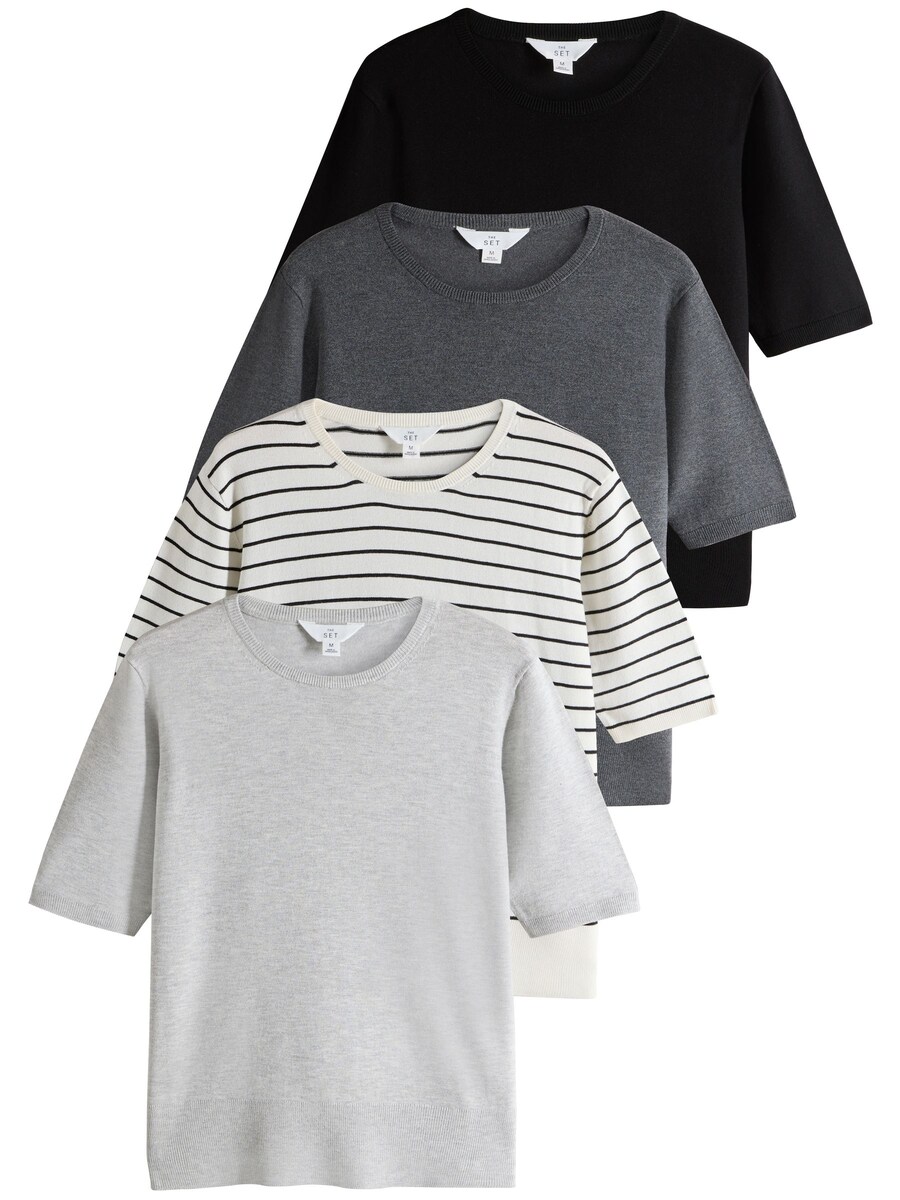 Свитер The Set, Light Grey/Dark Grey/Black/Natural White
Свитер The Set, Light Grey/Dark Grey/Black/Natural White