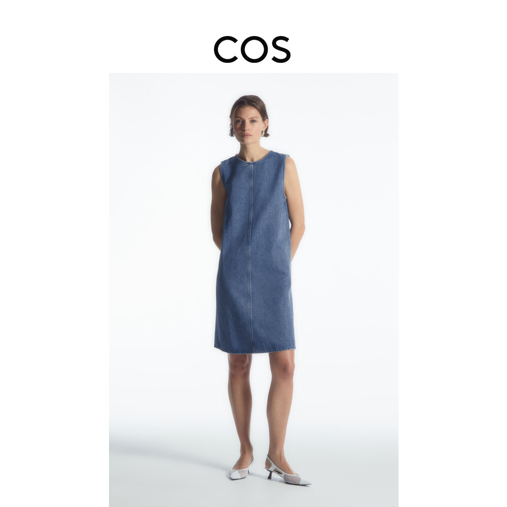 Женское повседневное джинсовое платье Cos с вырезом лодочкой, синий
Женское повседневное джинсовое платье Cos с вырезом лодочкой, синий