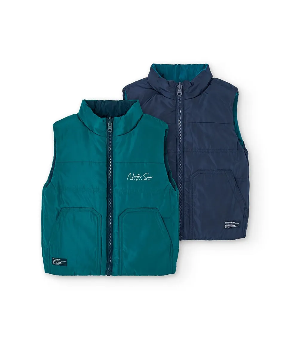 Детский жилет с передним карманом и воротником-стойкой Boboli, мятный
Детский жилет с передним карманом и воротником-стойкой Boboli, мятный