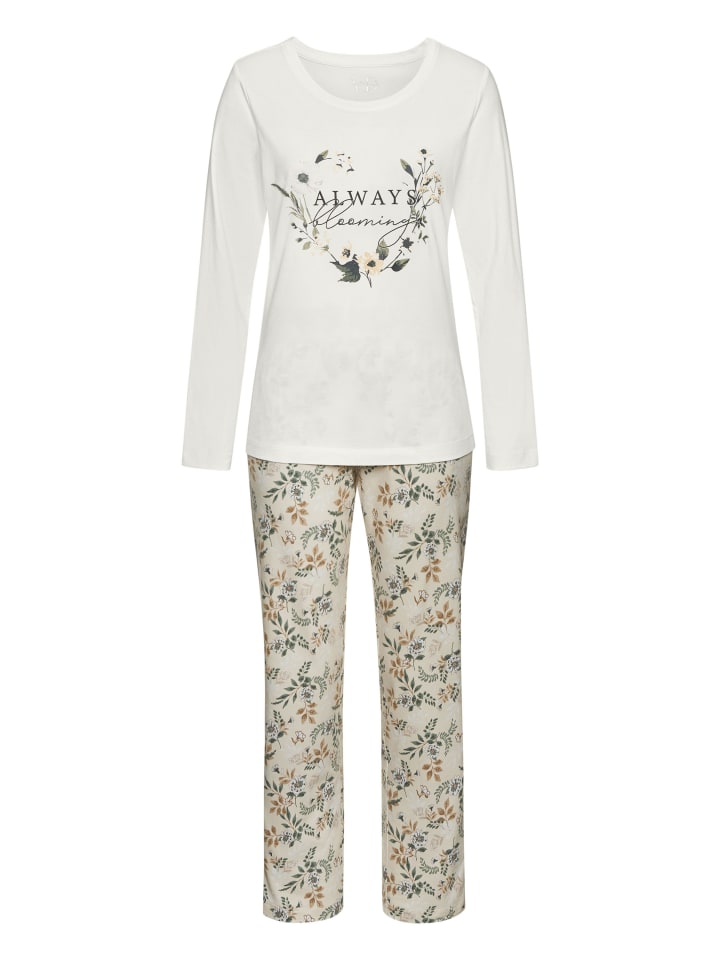 LASCANA Пижама с узором цвета экрю
LASCANA Пижама с узором цвета экрю