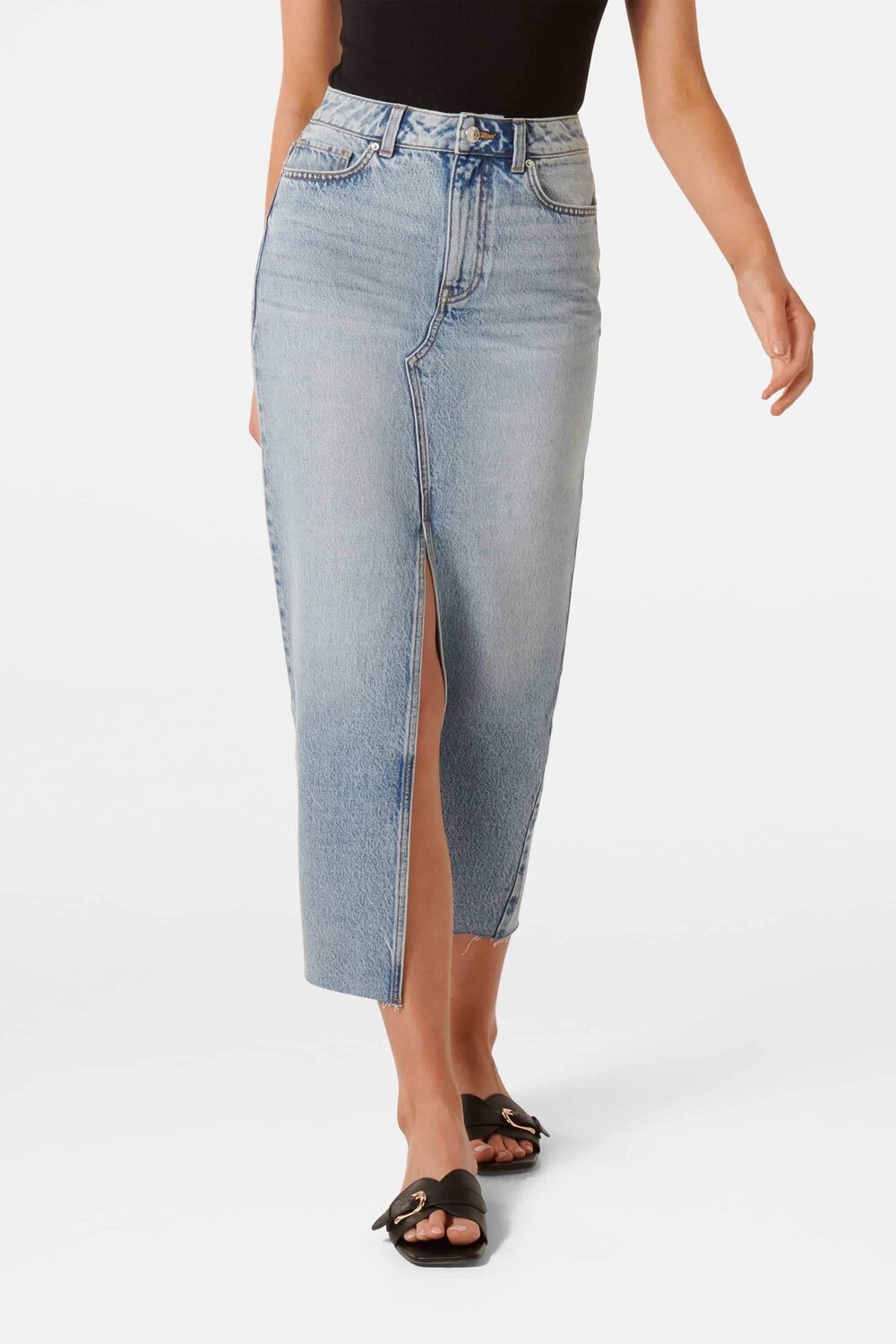 Джинсовая юбка Tori мидакси Forever New, синий
Джинсовая юбка Tori мидакси Forever New, синий