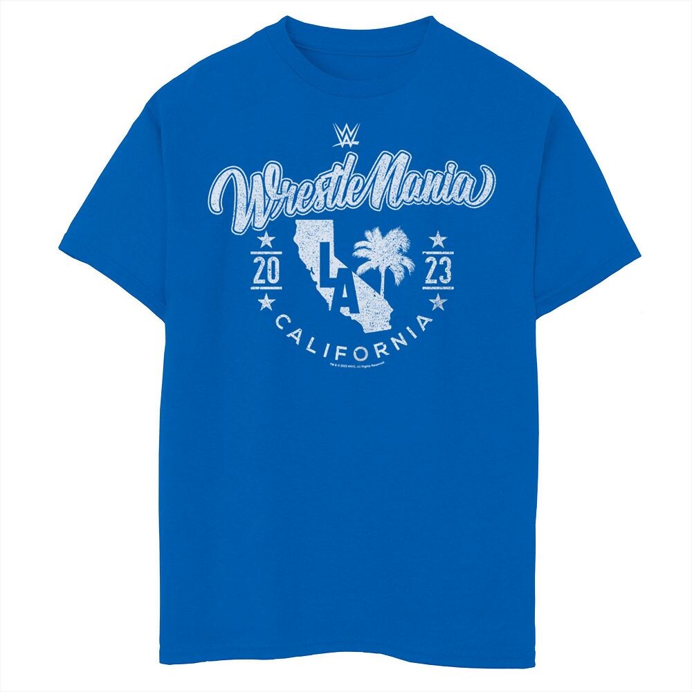 Футболка с графическим изображением штата WWE Wrestlemania LA California 2023 для мальчиков Licensed Character, цвет Royal
Футболка с графическим изображением штата WWE Wrestlemania LA California 2023 для мальчиков Licensed Character, цвет Royal