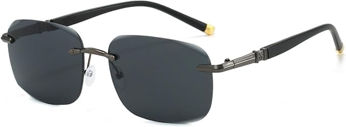 Солнцезащитные очки без оправы с закругленными краями - защита от УФ-излучения UV400 - обтекаемая форма для вождения и занятий спортом - легкие очки QWBSER, Gun Grey-black
Солнцезащитные очки без оправы с закругленными краями - защита от УФ-излучения UV400 - обтекаемая форма для вождения и занятий спортом - легкие очки QWBSER, Gun Grey-black