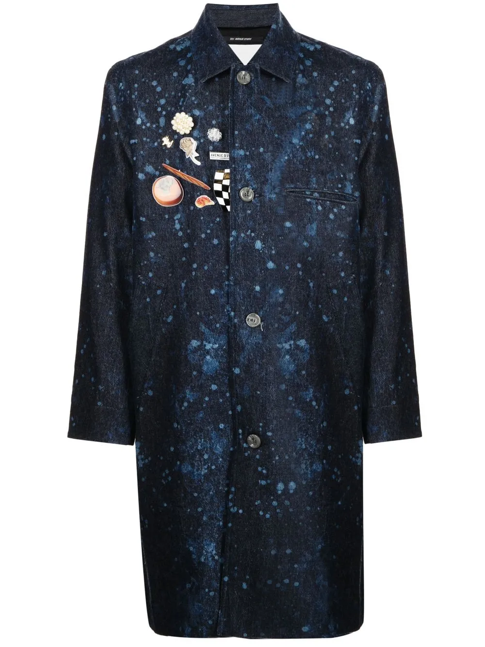 Пальто с эффектом разбрызганной краски Song For The Mute, синий
Пальто с эффектом разбрызганной краски Song For The Mute, синий