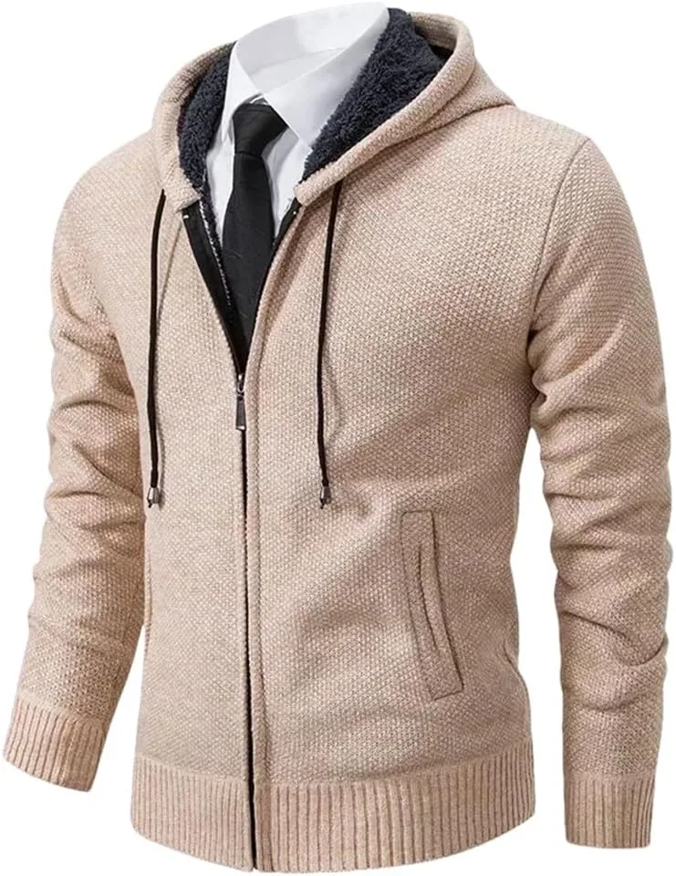 Мужской кардиган на молнии с воротником стойкой
Мужской кардиган на молнии с воротником стойкой