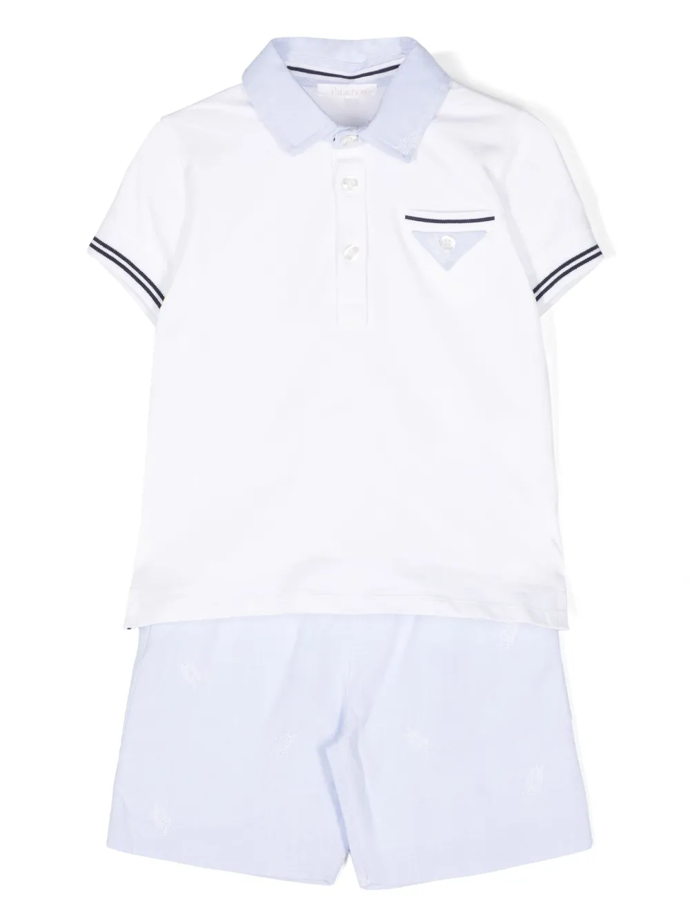 Комплект из шортов и футболки с вышивкой Patachou, синий
Комплект из шортов и футболки с вышивкой Patachou, синий