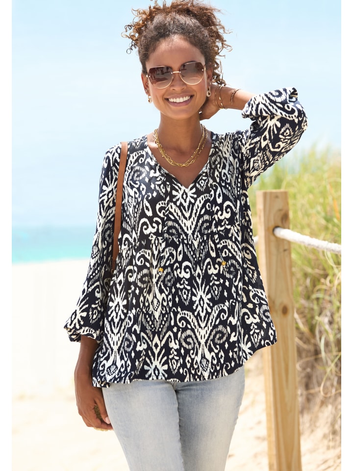 Блузка Vivance, цвет marine-beige bedruckt
Блузка Vivance, цвет marine-beige bedruckt