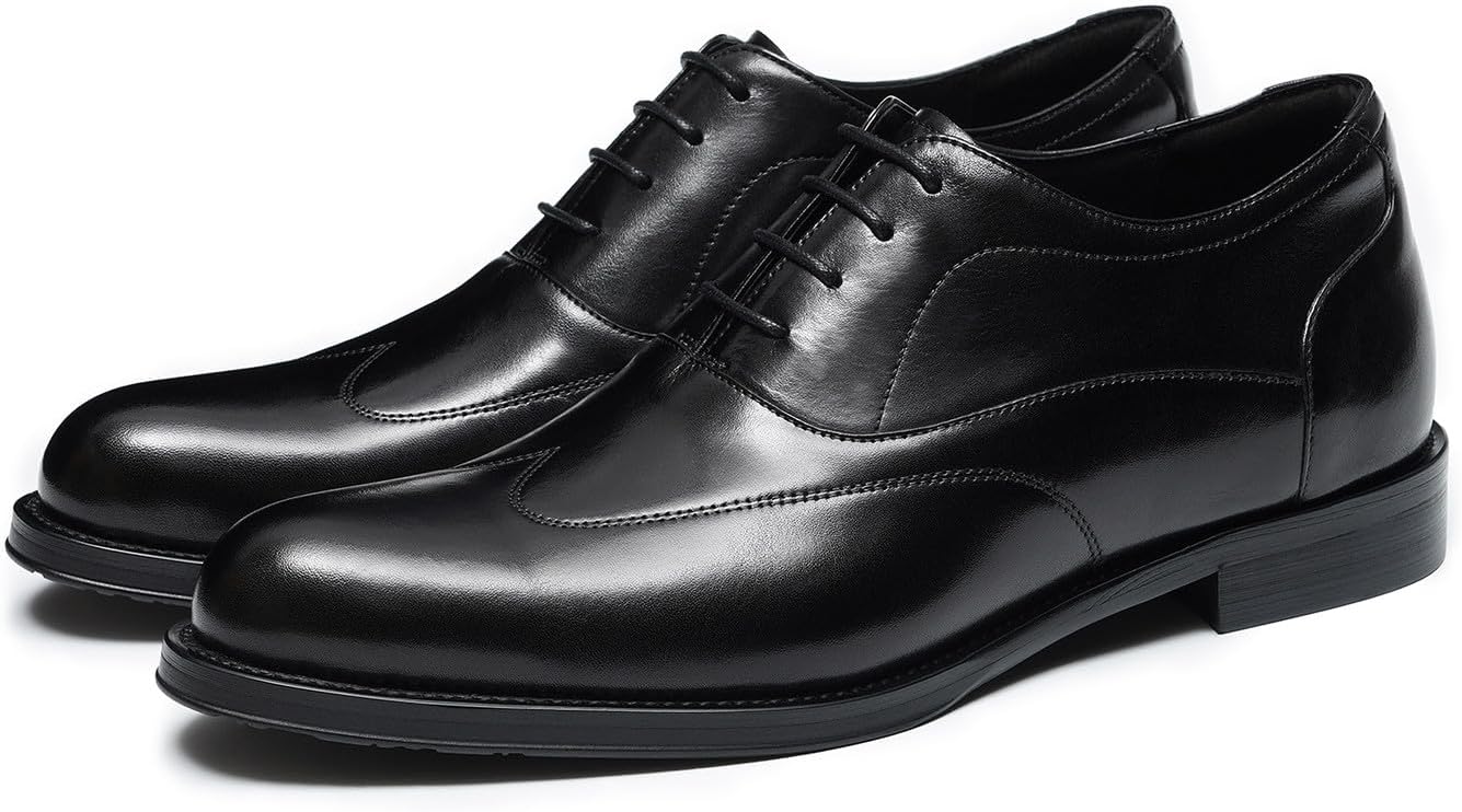 Мужские классические туфли Santimon из натуральной кожи, оксфорды с декоративной перфорацией типа «вингтип» - модные, удобные туфли на шнуровке, классические дерби для выпускного, свадьбы, офиса и официального бизнеса, черный
Мужские классические туфли Santimon из натуральной кожи, оксфорды с декоративной перфорацией типа «вингтип» - модные, удобные туфли на шнуровке, классические дерби для выпускного, свадьбы, офиса и официального бизнеса, черный