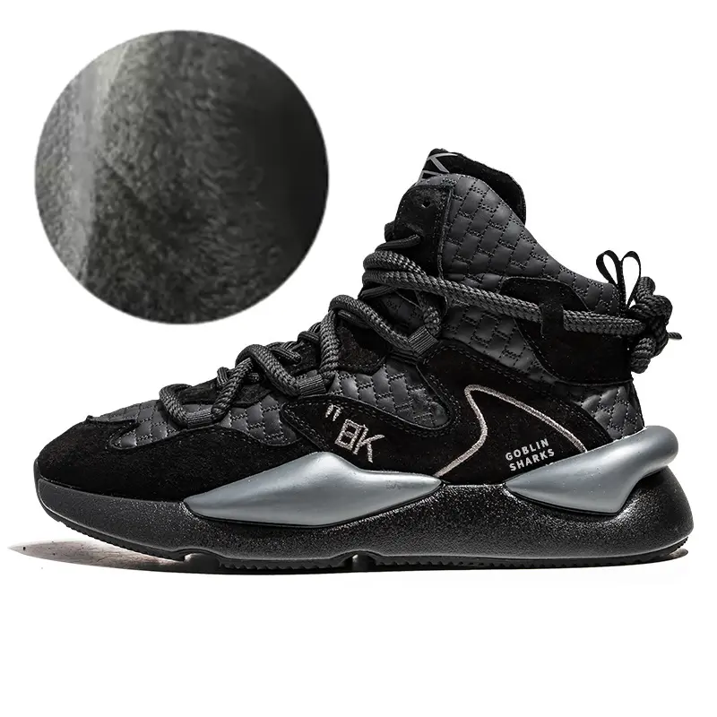 GOBLIN SHARKS 1759 Высокие баскетбольные кроссовки мужские черные с флисовой подкладкой, цвет Black (Fleece-Lined)
GOBLIN SHARKS 1759 Высокие баскетбольные кроссовки мужские черные с флисовой подкладкой, цвет Black (Fleece-Lined)