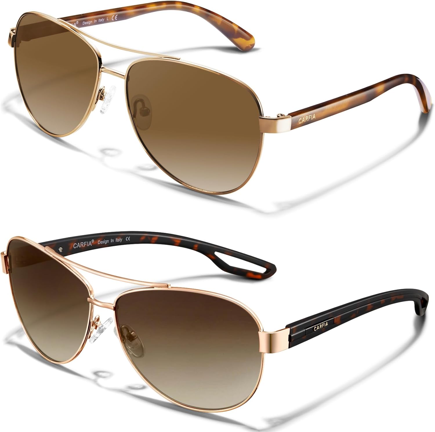 Легкие ретро-солнцезащитные очки CARFIA в стиле «пилот» для женщин, поляризованные, с защитой от УФ-излучения, модные солнцезащитные очки для вождения на открытом воздухе, металлическая оправа
Легкие ретро-солнцезащитные очки CARFIA в стиле «пилот» для женщин, поляризованные, с защитой от УФ-излучения, модные солнцезащитные очки для вождения на открытом воздухе, металлическая оправа