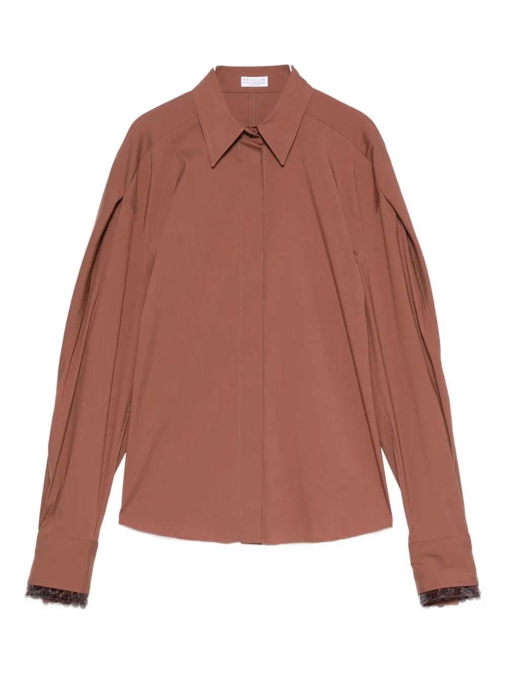 Многослойная рубашка с длинными рукавами Brunello Cucinelli, коричневый
Многослойная рубашка с длинными рукавами Brunello Cucinelli, коричневый