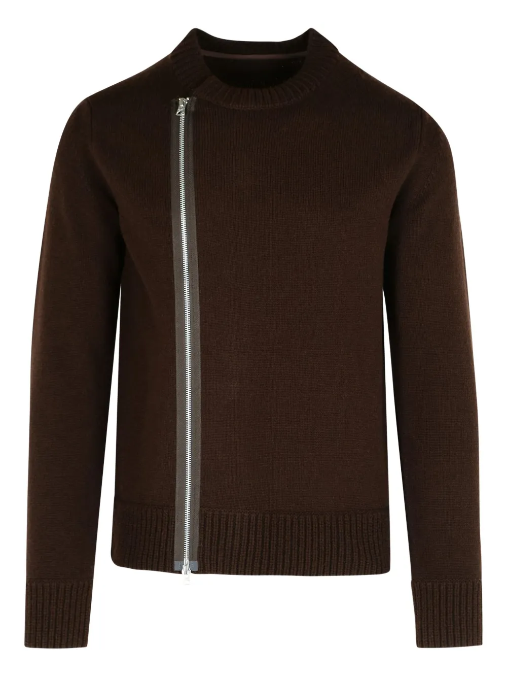 Шерстяной свитер с молниями Sacai, коричневый
Шерстяной свитер с молниями Sacai, коричневый