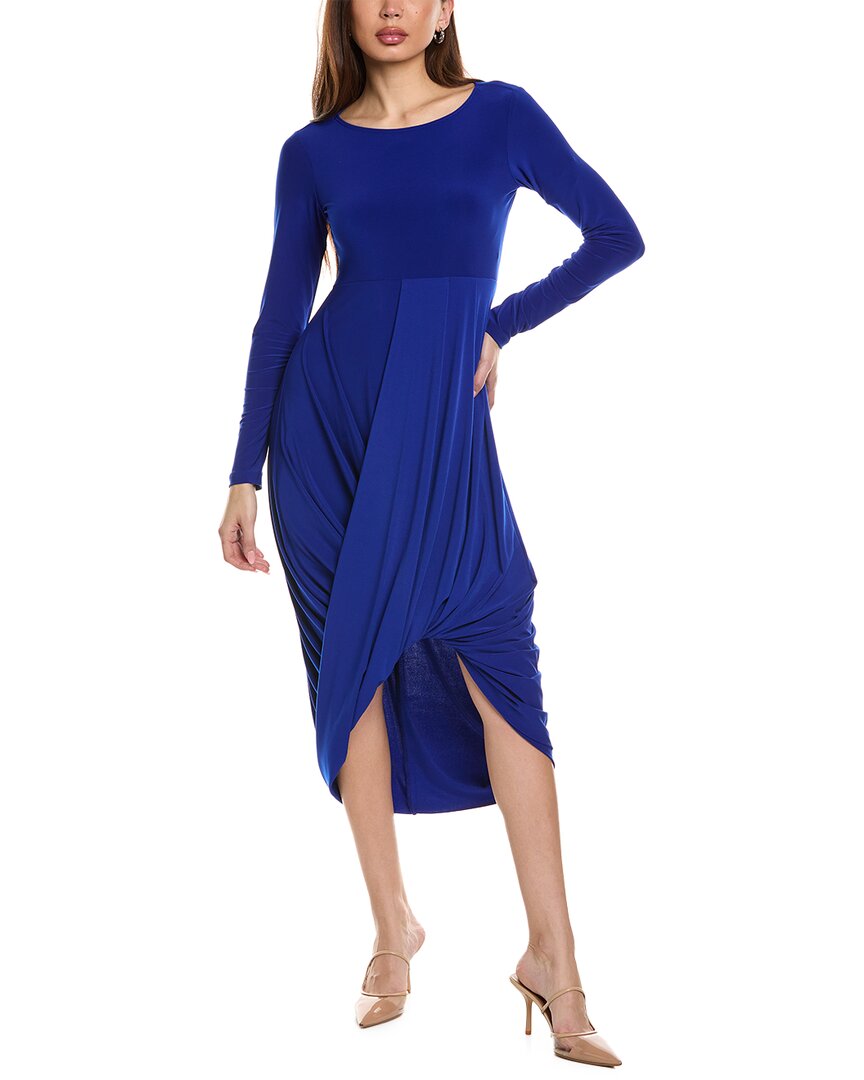 Платье-миди с юбкой-коконом Joseph Ribkoff с драпировкой, синий
Платье-миди с юбкой-коконом Joseph Ribkoff с драпировкой, синий