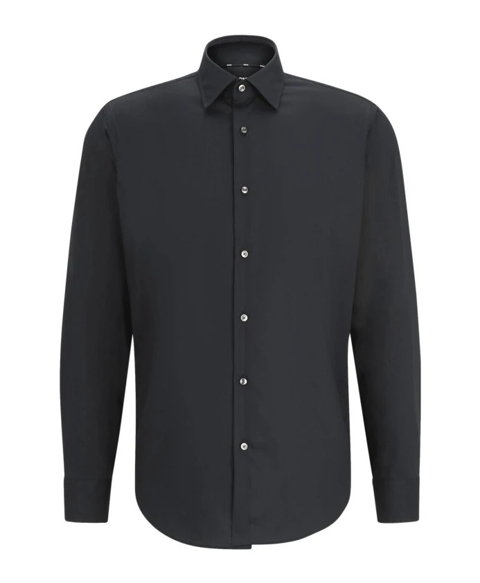 Деловая рубашка прямого кроя, черная. Hugo, черный
Деловая рубашка прямого кроя, черная. Hugo, черный