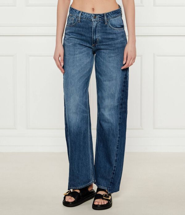 Джинсы перекресток супер Boyfriend fit Boss, синий 
Джинсы перекресток супер Boyfriend fit Boss, синий