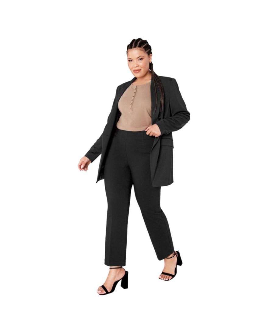 Женские брюки-клеш из суперэластичной ткани AVENUE, Black
Женские брюки-клеш из суперэластичной ткани AVENUE, Black