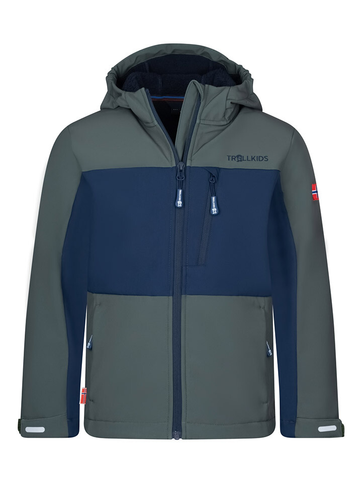 Куртка софтшелл Trollkids Bergsfjord, цвет Khaki/Dunkelblau
Куртка софтшелл Trollkids Bergsfjord, цвет Khaki/Dunkelblau