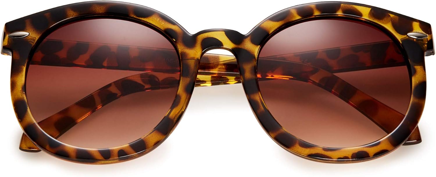 Круглые солнцезащитные очки в стиле ретро для женщин с защитой от УФ-излучения UV400, модные дизайнерские очки с большими круглыми линзами LEICO FASHION, Tortoise Shell | Gradient Amber
Круглые солнцезащитные очки в стиле ретро для женщин с защитой от УФ-излучения UV400, модные дизайнерские очки с большими круглыми линзами LEICO FASHION, Tortoise Shell | Gradient Amber