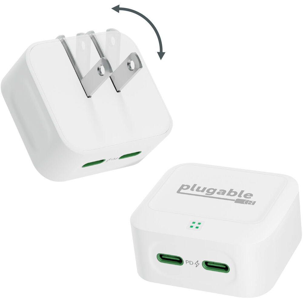 Зарядное устройство Plugable 40W Dual USB-C Wall Charger (White) PS-40C2W
Зарядное устройство Plugable 40W Dual USB-C Wall Charger (White) PS-40C2W