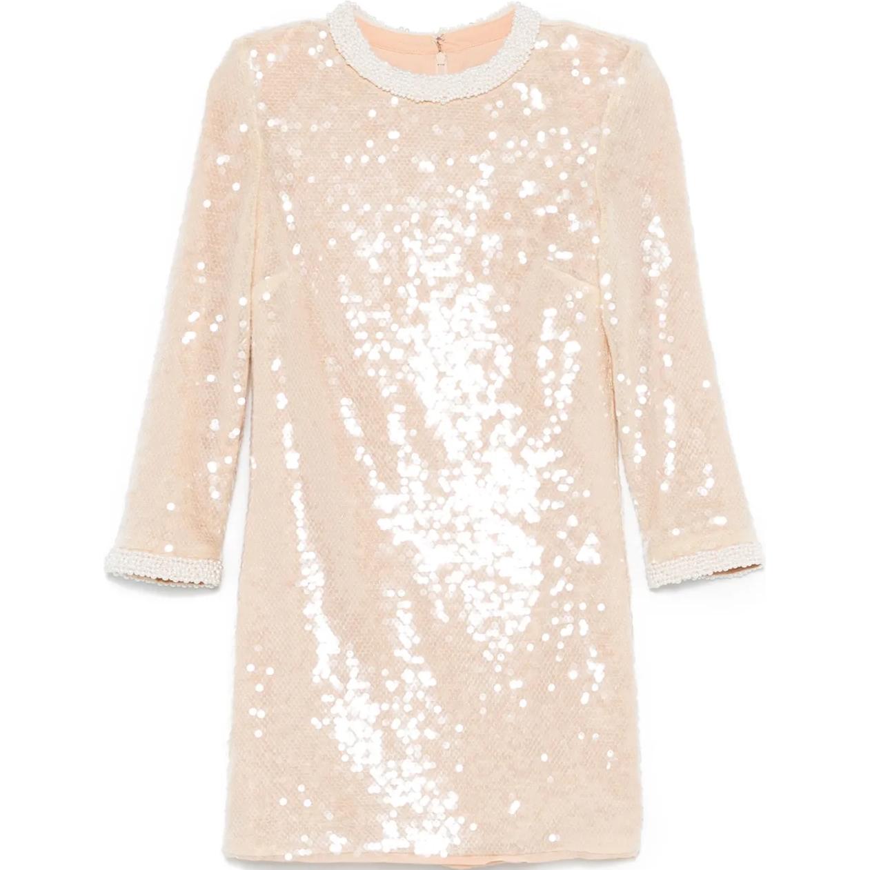 Мини-платье с жемчужной отделкой из пайеток Self-portrait, Light Umber
Мини-платье с жемчужной отделкой из пайеток Self-portrait, Light Umber