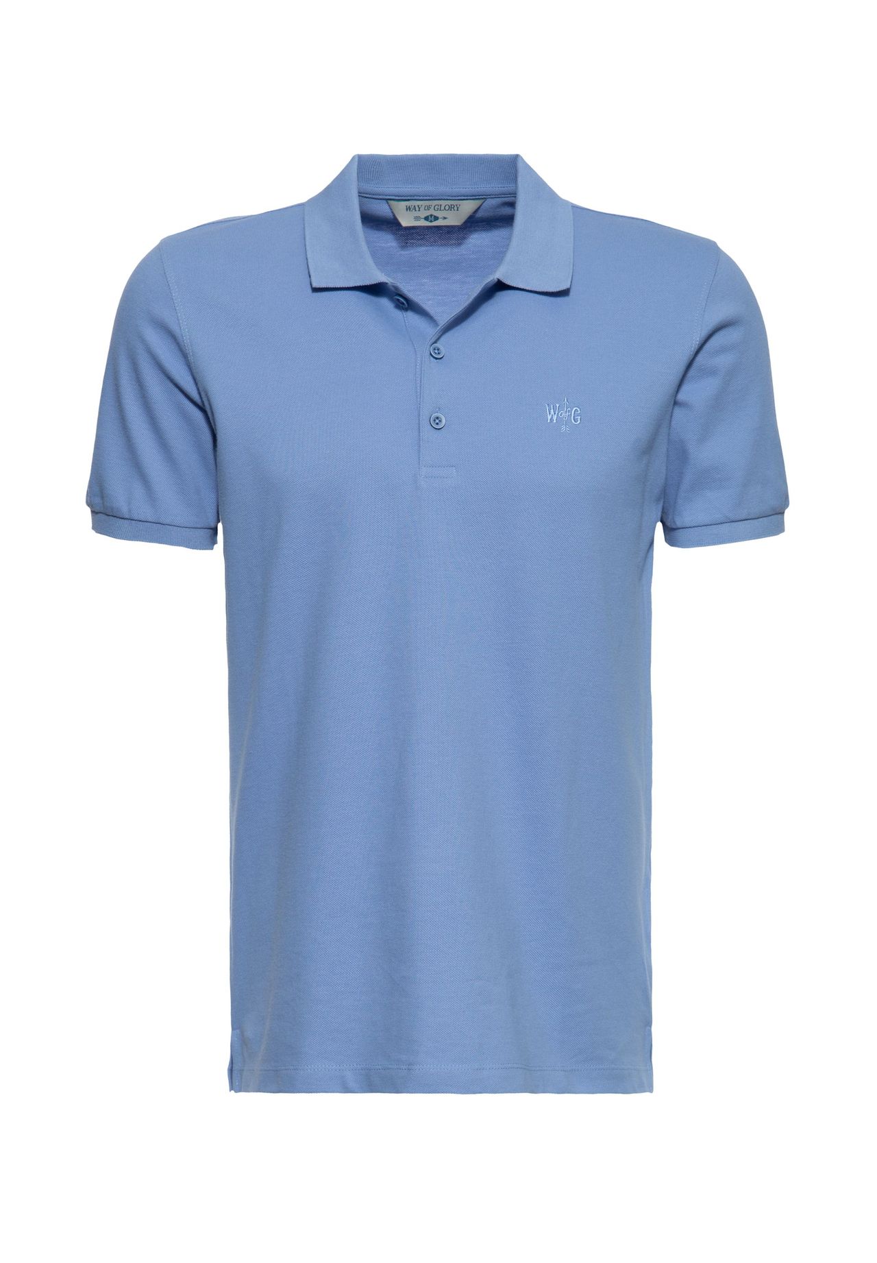 Рубашка-поло из высококачественного пике WAY OF GLORY, светло-голубой
Рубашка-поло из высококачественного пике WAY OF GLORY, светло-голубой