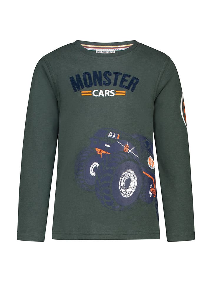 Salt and Pepper Футболка с длинными рукавами «Monster cars» цвета хаки
Salt and Pepper Футболка с длинными рукавами «Monster cars» цвета хаки