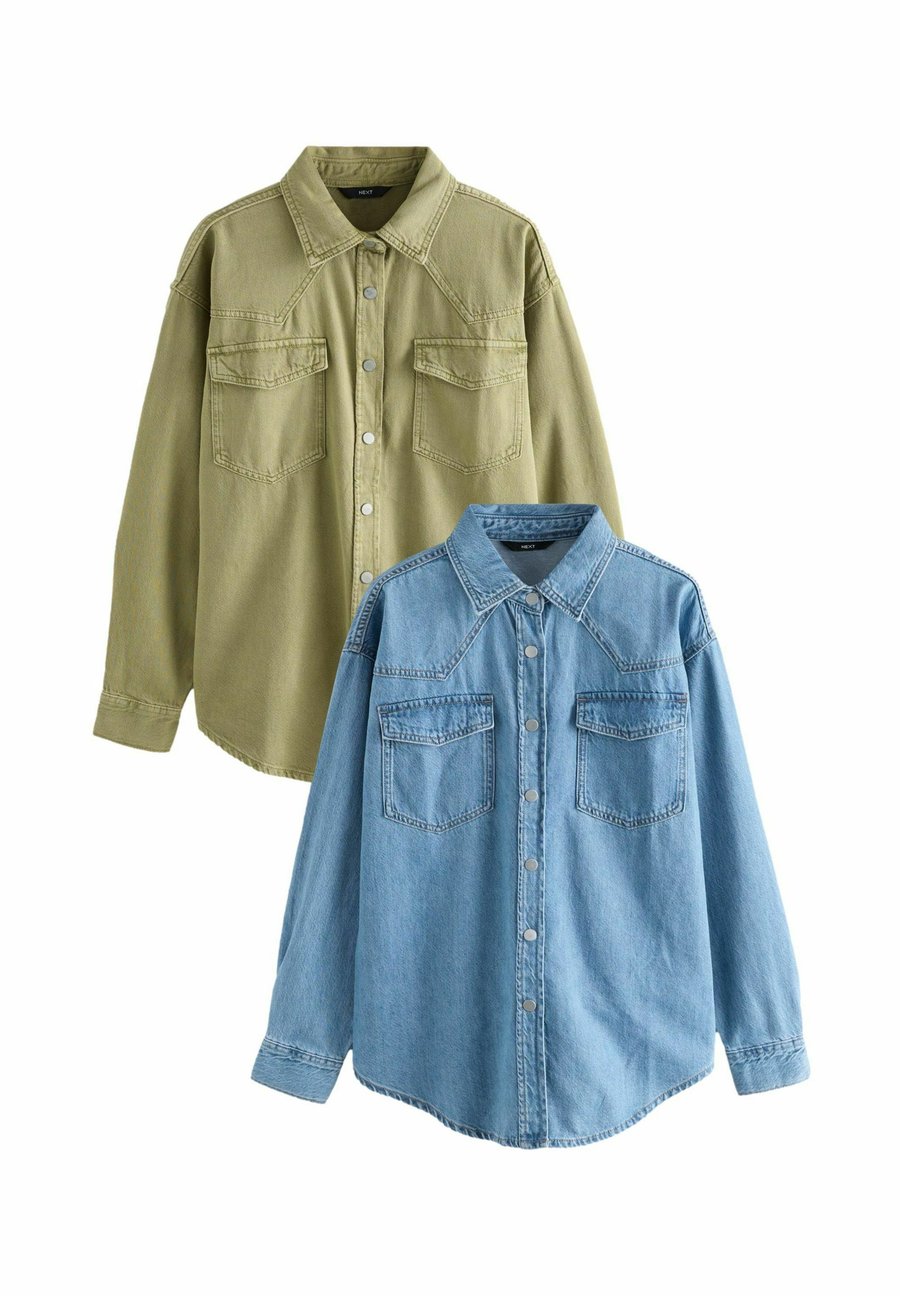 Блуза Next 2 PACK, Mid Blue And Khaki/Green/Blue
Блуза Next 2 PACK, Mid Blue And Khaki/Green/Blue