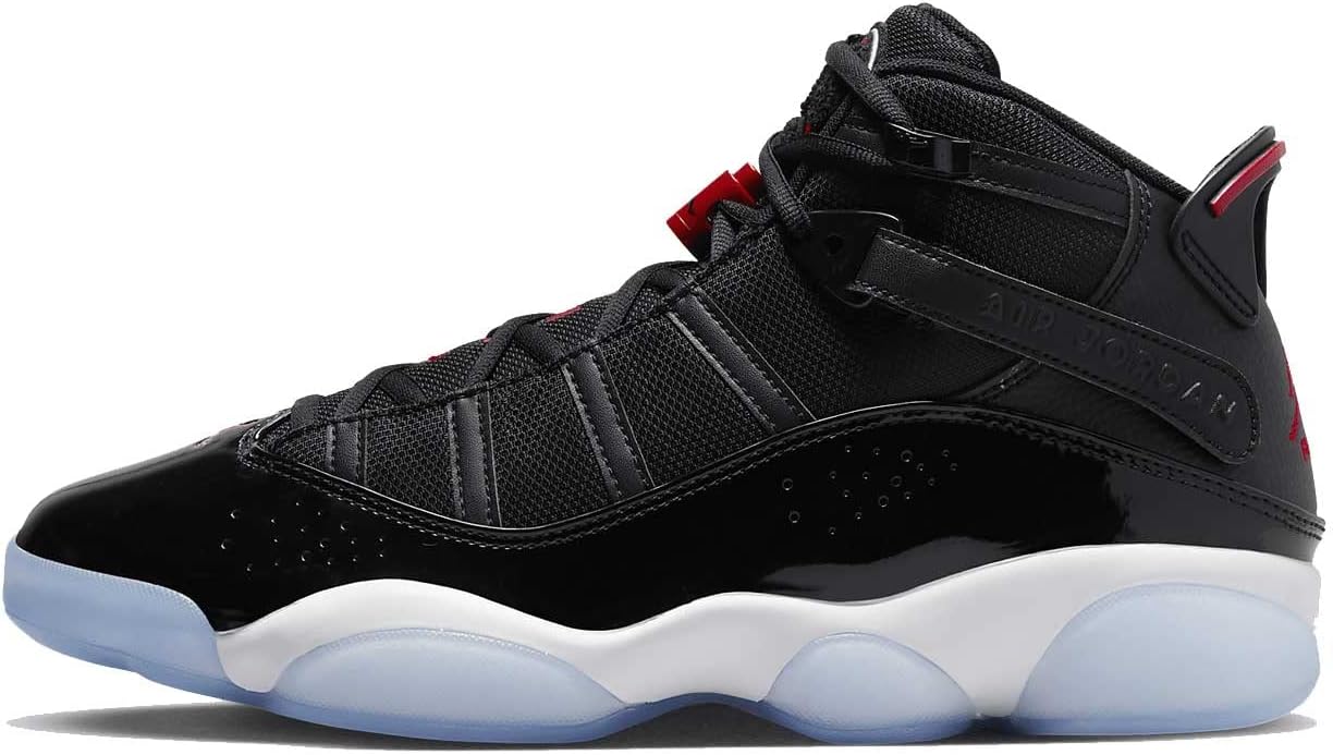 Мужские кроссовки Nike Air Jordan 6 Rings, белый/черный/красный
Мужские кроссовки Nike Air Jordan 6 Rings, белый/черный/красный