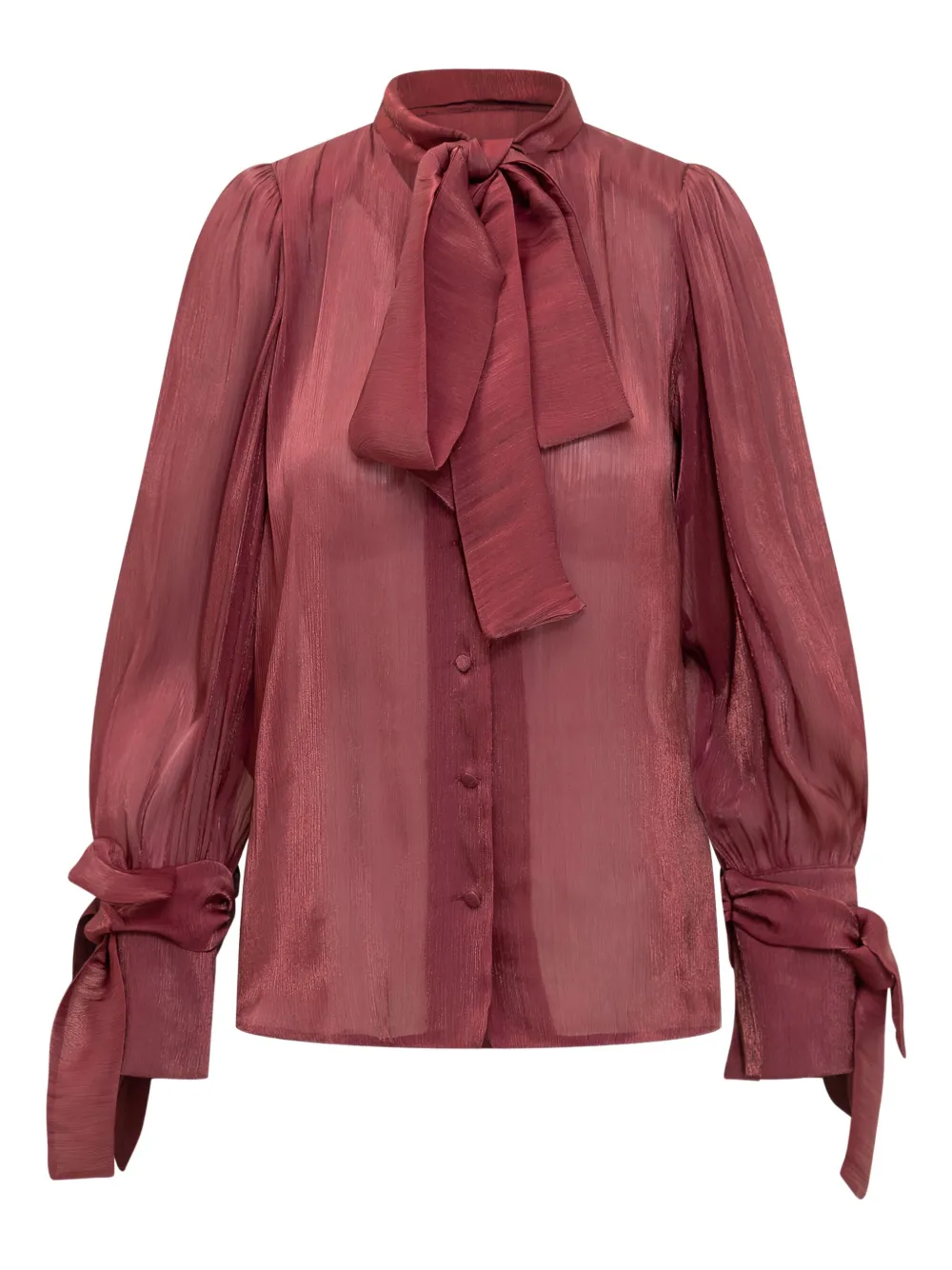 Рубашка с завязками на манжетах Actualee, красный
Рубашка с завязками на манжетах Actualee, красный